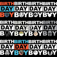 Load image into Gallery viewer, 16 Kids Birthday Boy Designs Bundle Png

