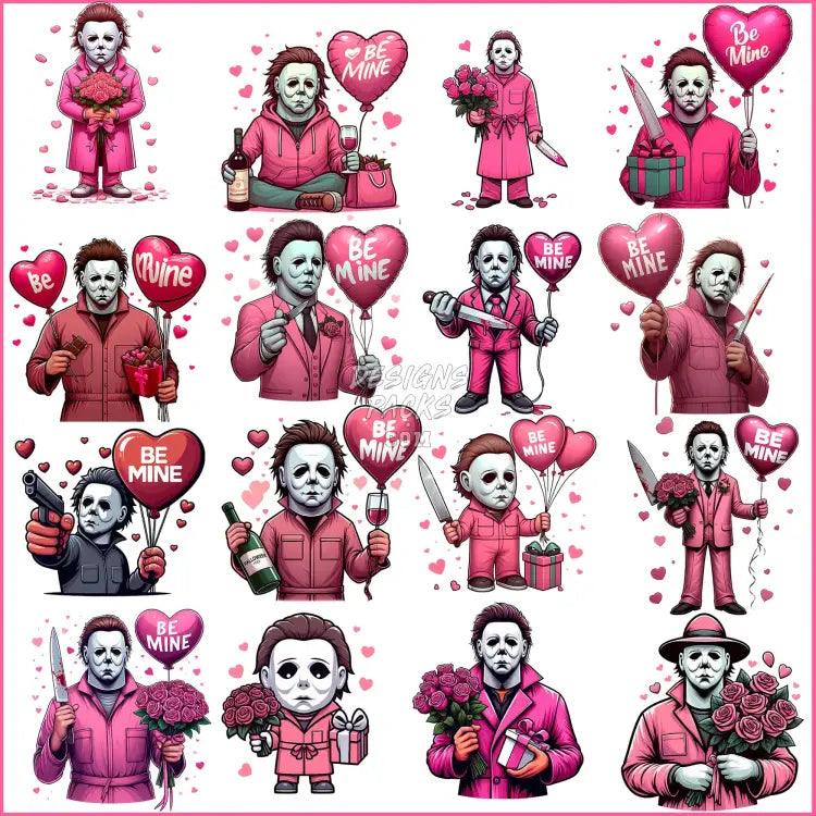 16 Michael Myers Valentine Designs Bundle Png