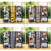 Load image into Gallery viewer, 16 Senior 2023 Glitter Photo Tumbler Wrap Bundle Jpg
