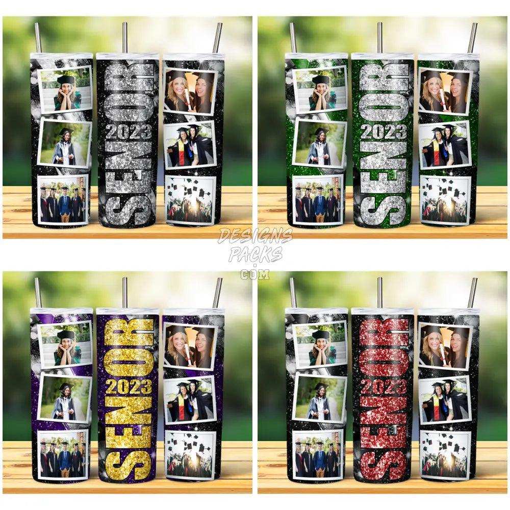 16 Senior 2023 Glitter Photo Tumbler Wrap Bundle Jpg