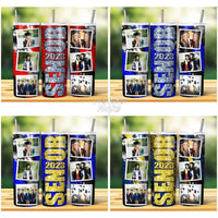 Load image into Gallery viewer, 16 Senior 2023 Glitter Photo Tumbler Wrap Bundle Jpg
