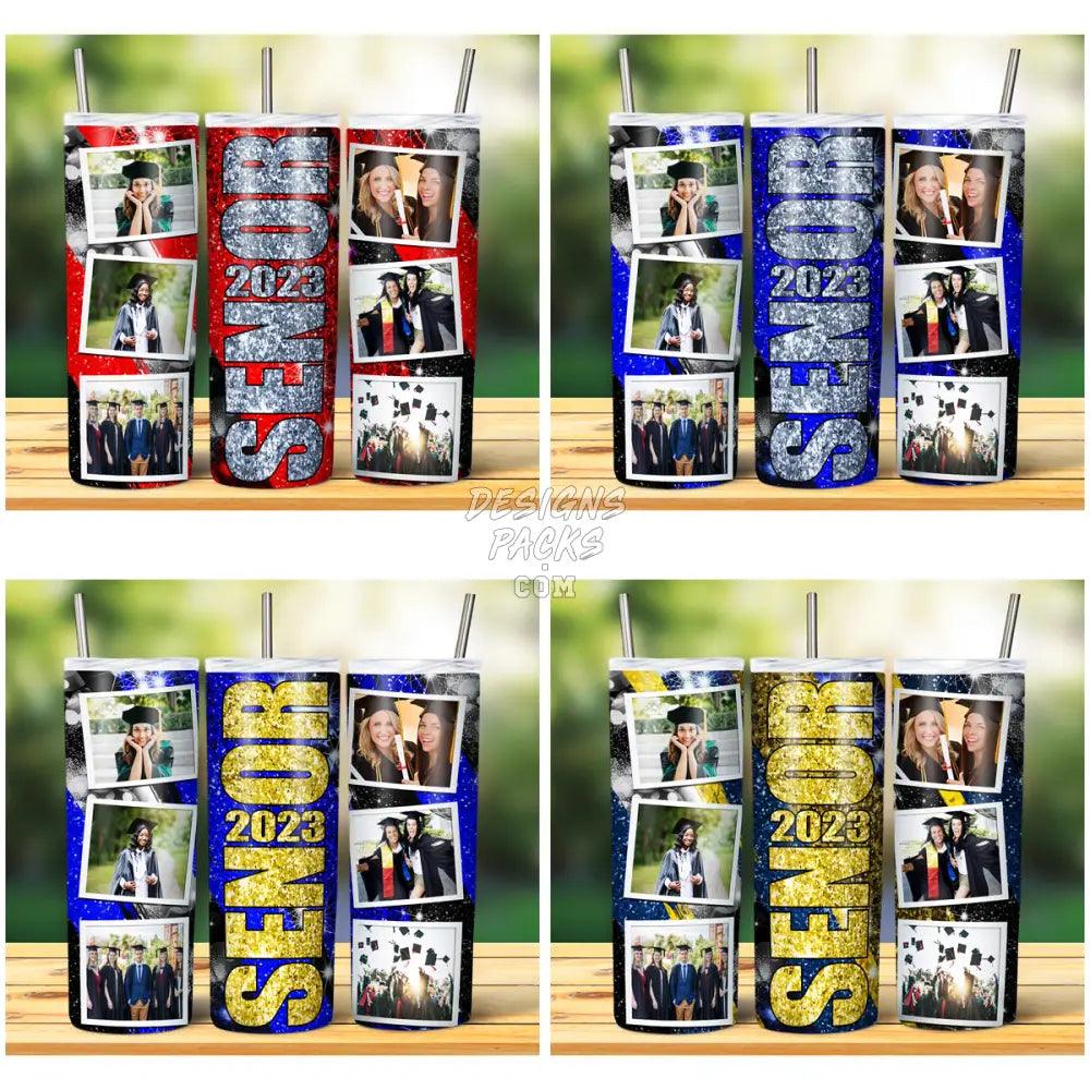 16 Senior 2023 Glitter Photo Tumbler Wrap Bundle Jpg