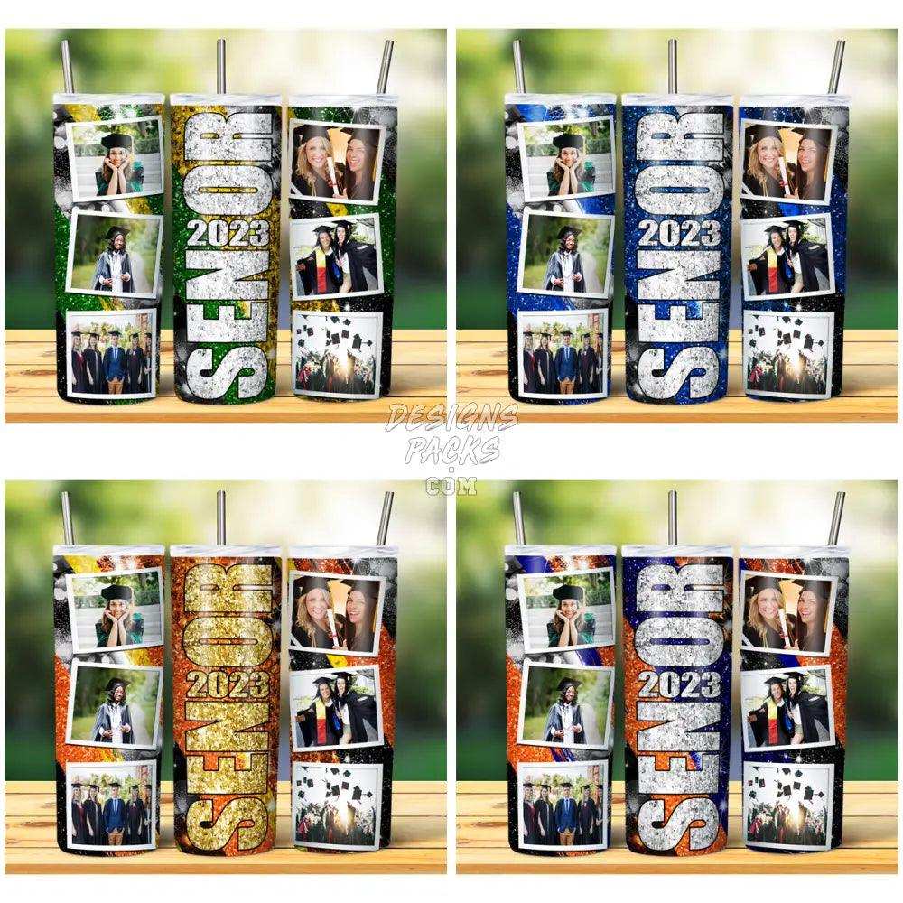 16 Senior 2023 Glitter Photo Tumbler Wrap Bundle Jpg