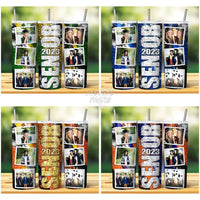 Load image into Gallery viewer, 16 Senior 2023 Glitter Photo Tumbler Wrap Bundle Jpg
