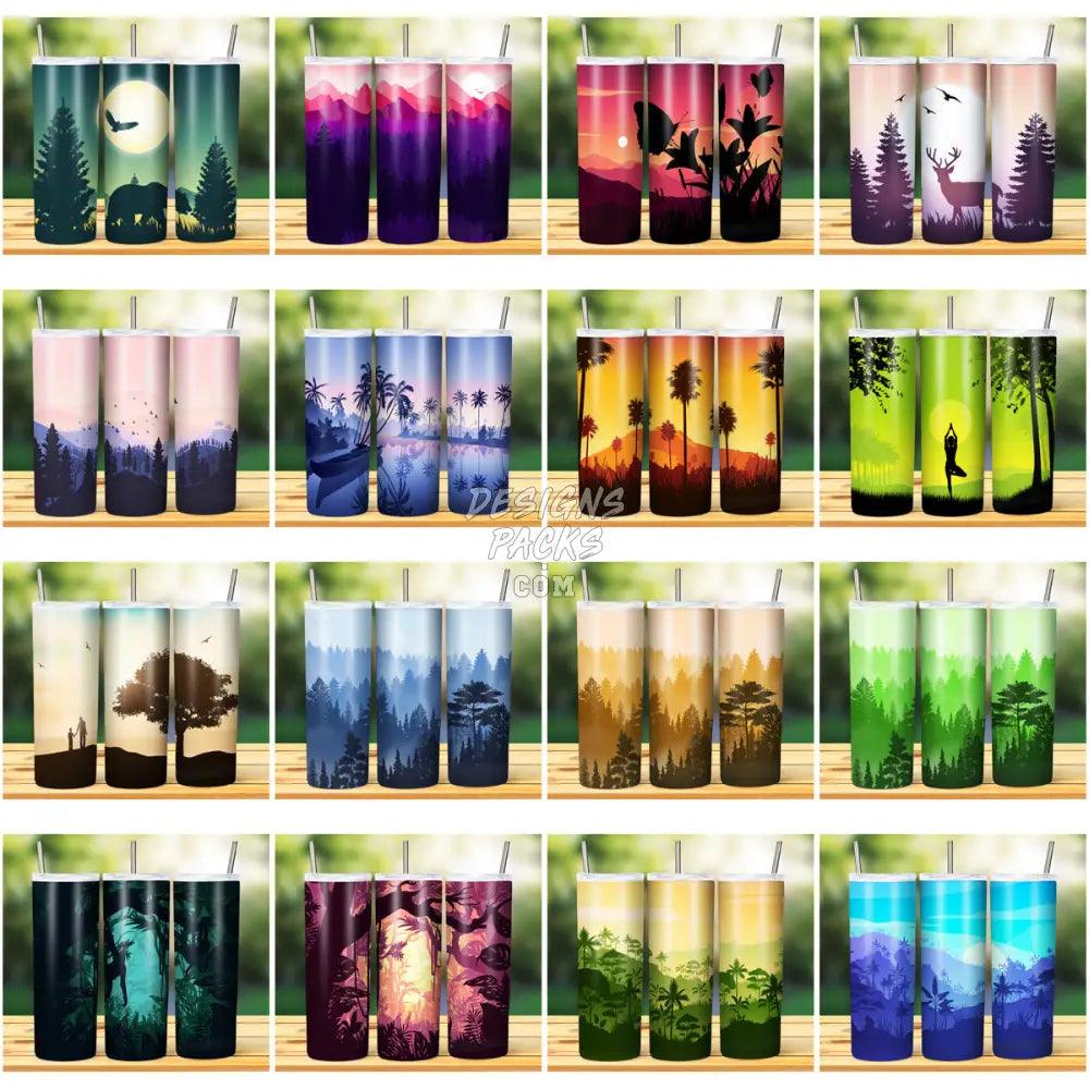 16 Silhouette Tumbler Wrap Bundle Jpg