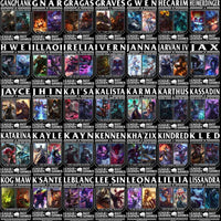 Load image into Gallery viewer, 160 League Of Legends Gaming Streetwear Black / White Designs Bundle PNG
