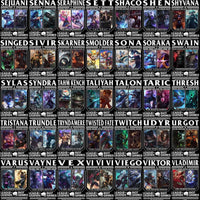 Load image into Gallery viewer, 160 League Of Legends Gaming Streetwear Black / White Designs Bundle PNG
