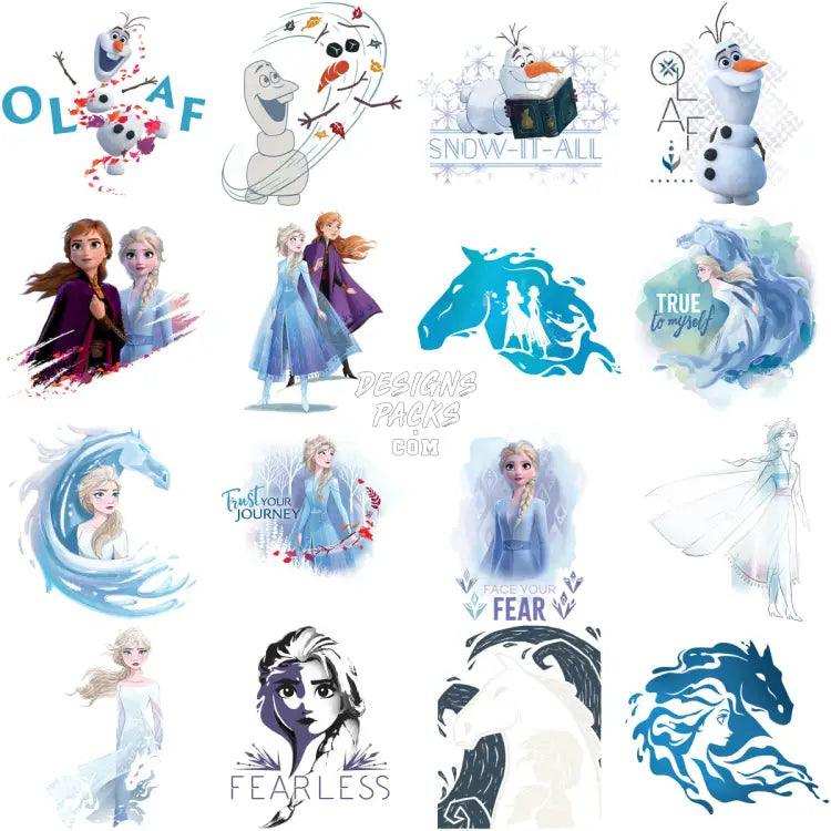 160 Movie Cartoon Princess Designs Bundle Png