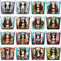 Load image into Gallery viewer, 164 Porcelain Chibi Mix Cartoon Tumbler Wrap Bundle Jpg
