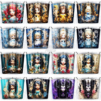 Load image into Gallery viewer, 164 Porcelain Chibi Mix Cartoon Tumbler Wrap Bundle Jpg
