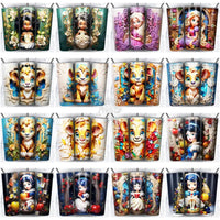 Load image into Gallery viewer, 164 Porcelain Chibi Mix Cartoon Tumbler Wrap Bundle Jpg

