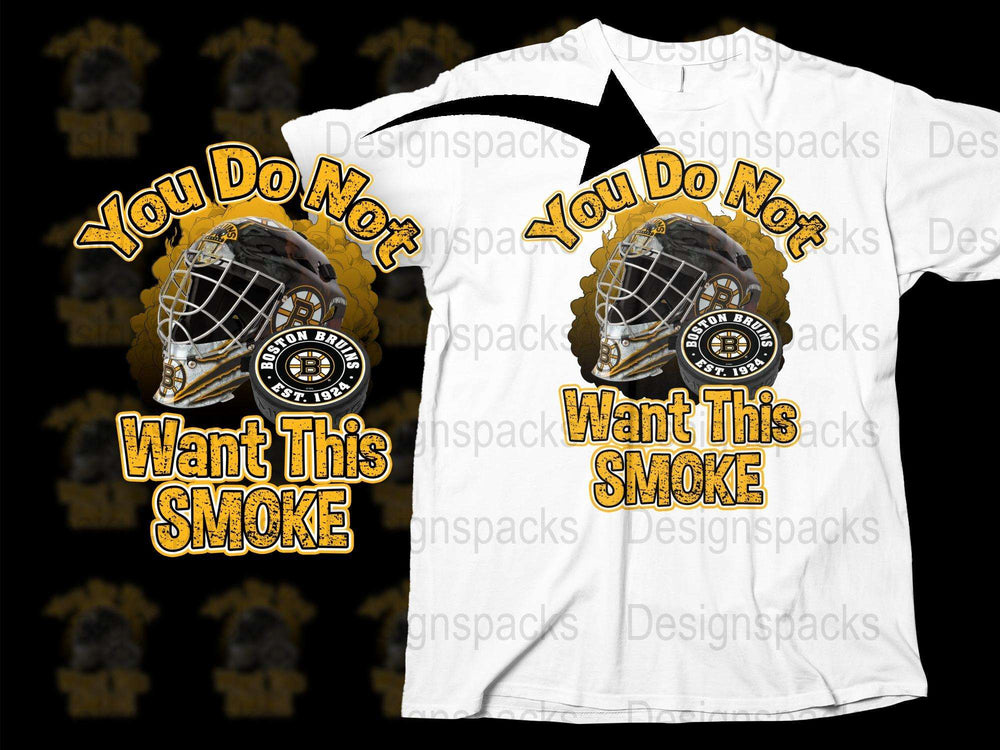 Vintage Hockey Mask T-Shirt, 'You Do Not Want This Smoke' Tee, Retro Sports Fan Gift, Unique Graphic Design Shirt