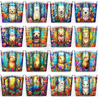 Load image into Gallery viewer, 168 Animals Stained Glass Tumbler Wrap Bundle Jpg
