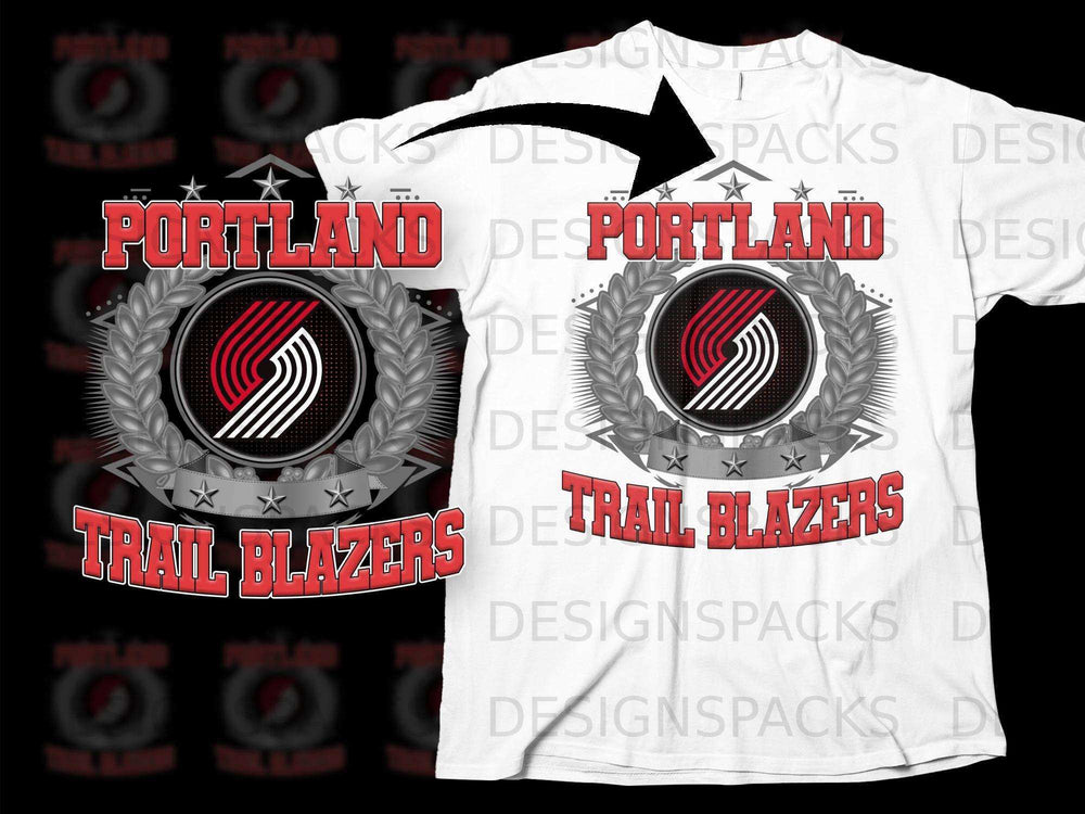 Portland Trail Blazers Logo T-Shirt Basketball Fan Apparel