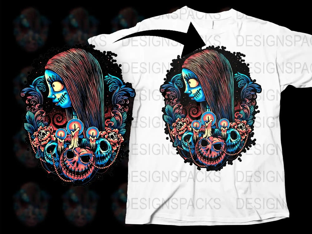 Men's Graphic T-Shirt, Sugar Skull Design, Colorful Artwork Tee, Skeleton Day of the Dead, Skull Pattern, Fashion Streetwear, Unique