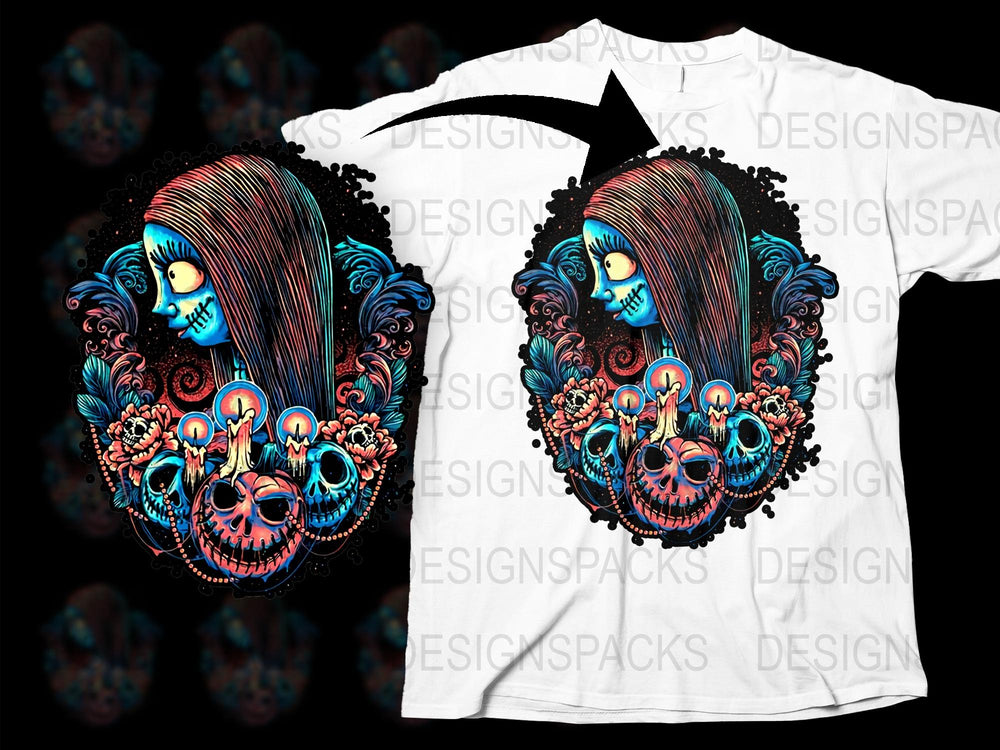 Men's Graphic T-Shirt, Sugar Skull Design, Colorful Artwork Tee, Skeleton Day of the Dead, Skull Pattern, Fashion Streetwear, Unique
