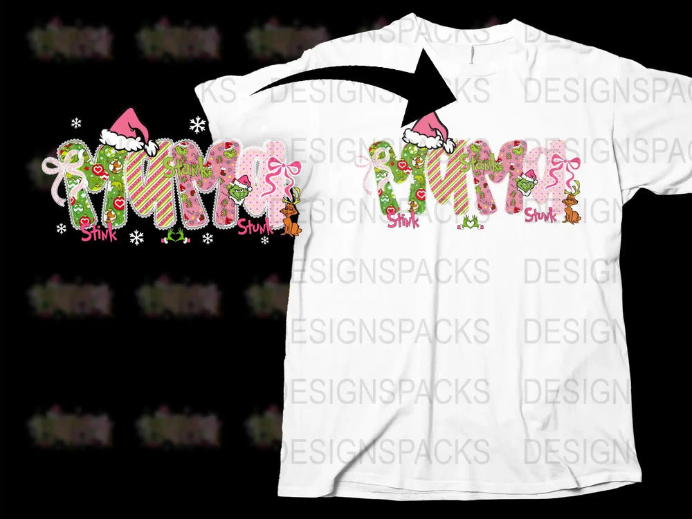 Christmas Candy Cane Flamingo T-Shirt, Festive Holiday Graphic Tee, Unisex Cotton Shirt, Unique Pink Santa Flamingo Design for All Ages