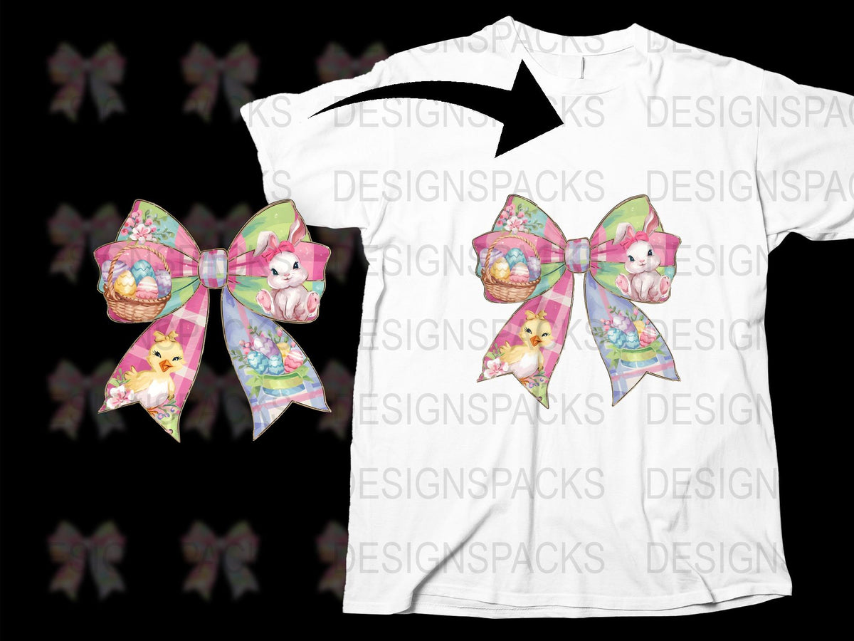Kids Easter T-Shirt Colorful Bunny and Egg Design, Cute Spring Apparel for Children, Festive Holiday Clothing