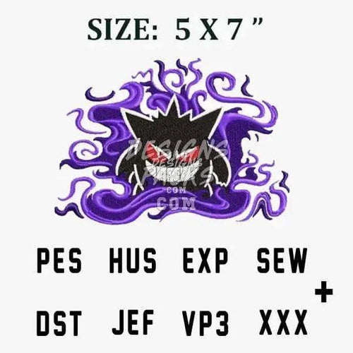 Anime Ball Monster Embroidery Design