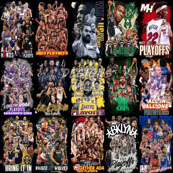 17 Basketball Teams Playoffs 2023 Designs Bundle Png