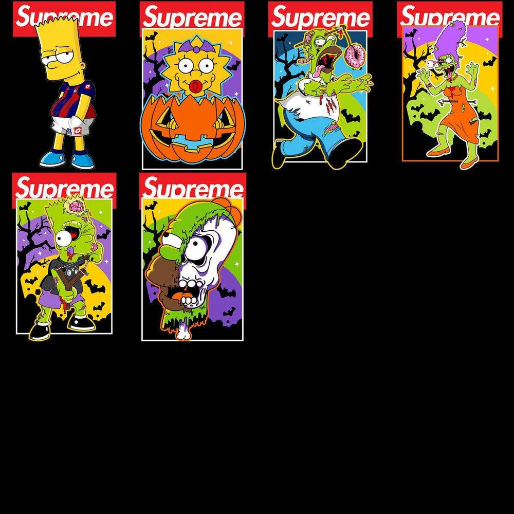 17 Brand Cartoons Simpsons Designs Bundle PNG