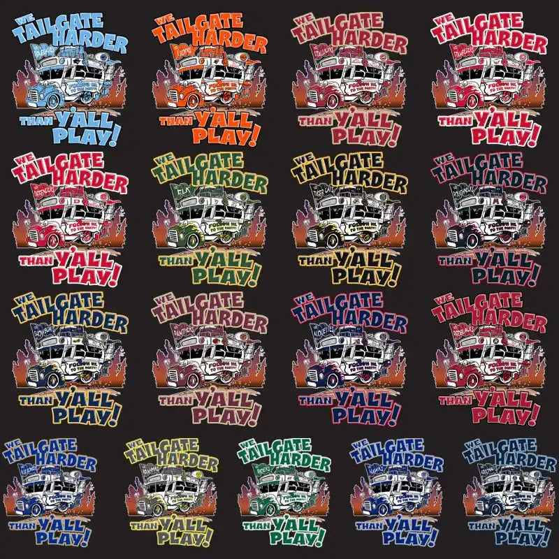 17 Canada Football Teams Tailgate Bus Designs Bundle PNG