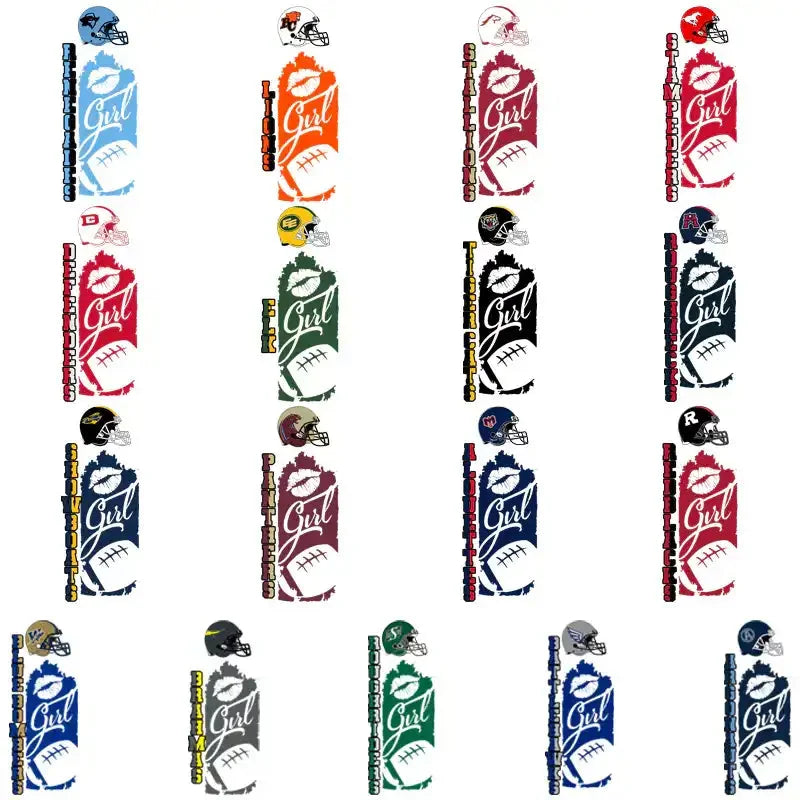 17 Canada Football Teams Team Girl Designs Bundle PNG