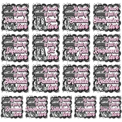 17 Canada Football Teams Team Tower Designs Bundle PNG