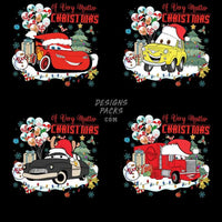 Load image into Gallery viewer, 17 Cars Cartoon Christmas Designs Bundle Png
