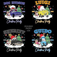 Load image into Gallery viewer, 17 Cars Cartoon Christmas Designs Bundle Png
