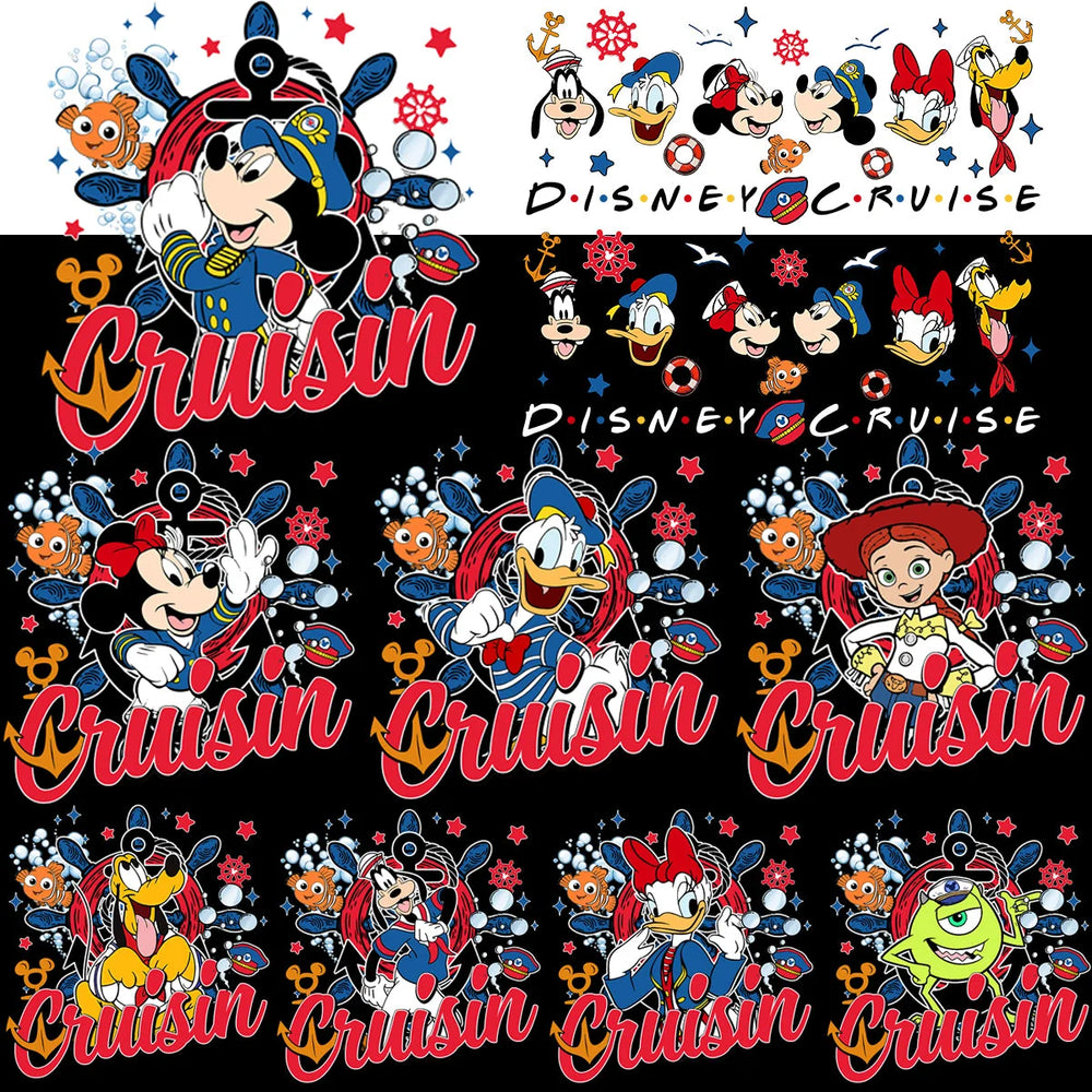 17 Cartoon Captain Cruisin Designs Bundle PNG