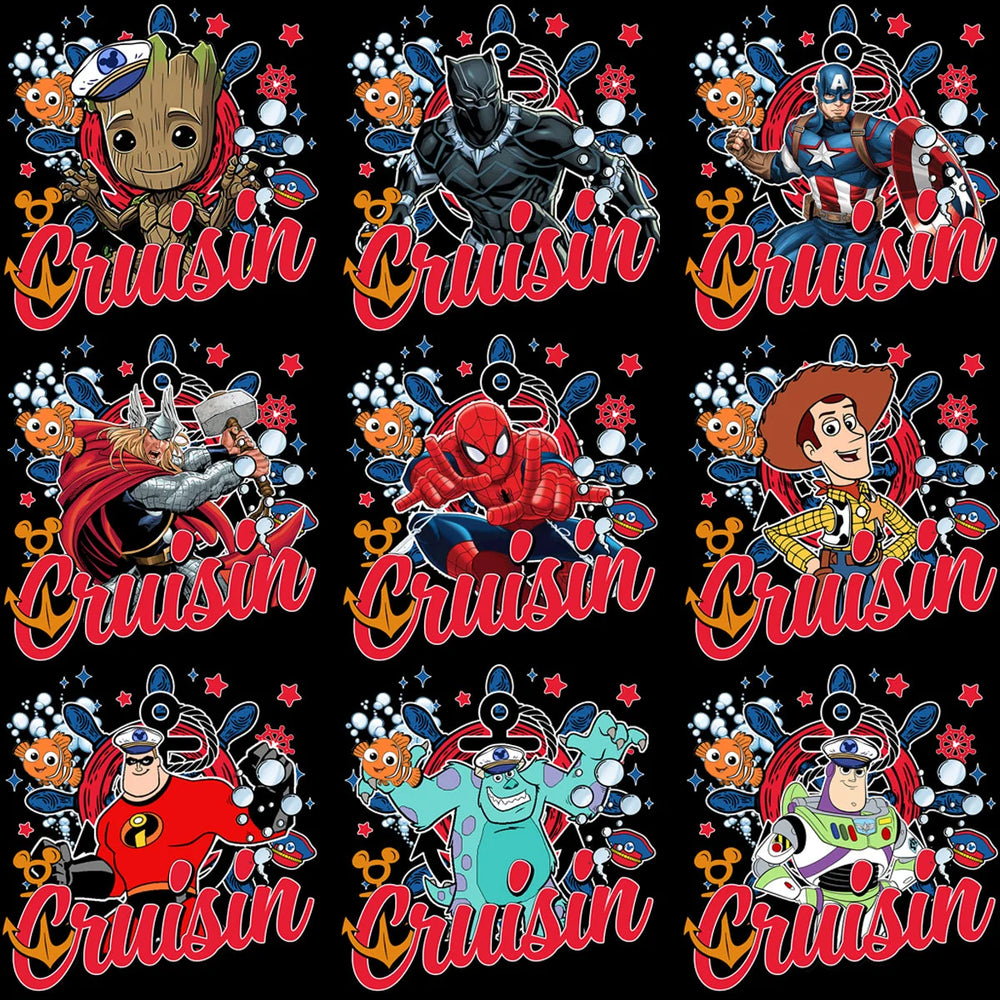 17 Cartoon Captain Cruisin Designs Bundle PNG