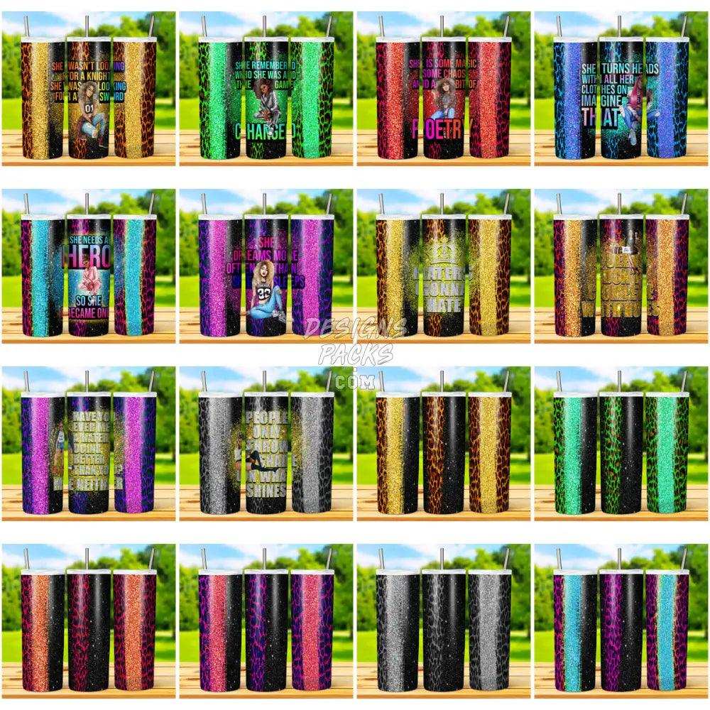 17 She Glitter Tumbler Wrap Bundle Jpg