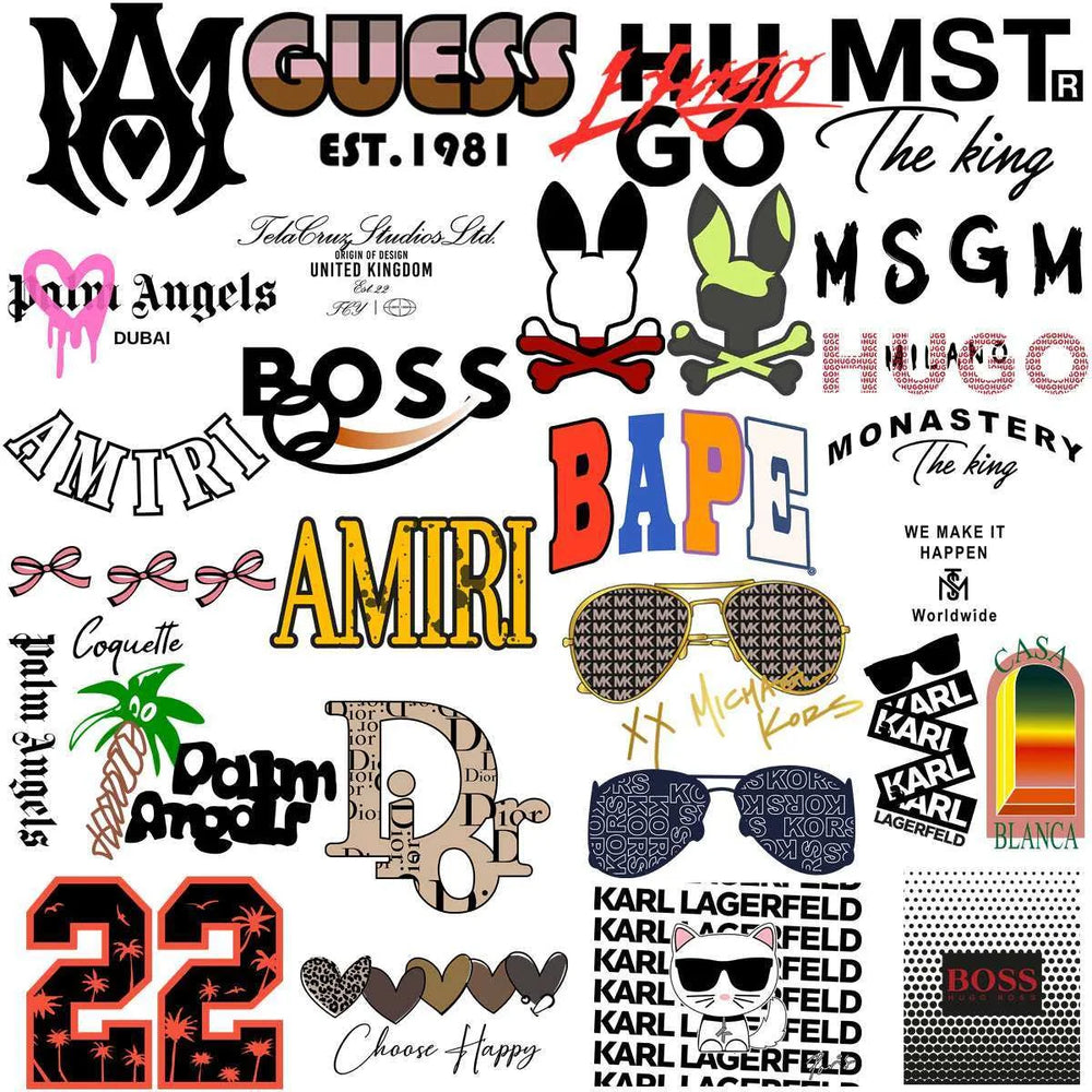170 Popular Brand Mix Mega Streetwear Designs Bundle PNG
