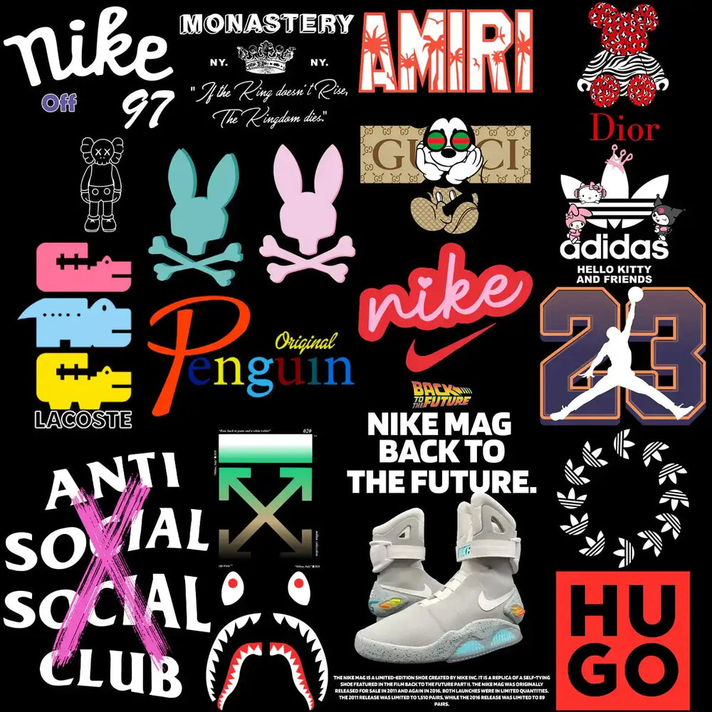 170 Popular Brand Mix Mega Streetwear Designs Bundle PNG