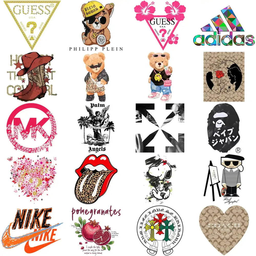 170 Popular Brand Mix Mega Streetwear Designs Bundle PNG