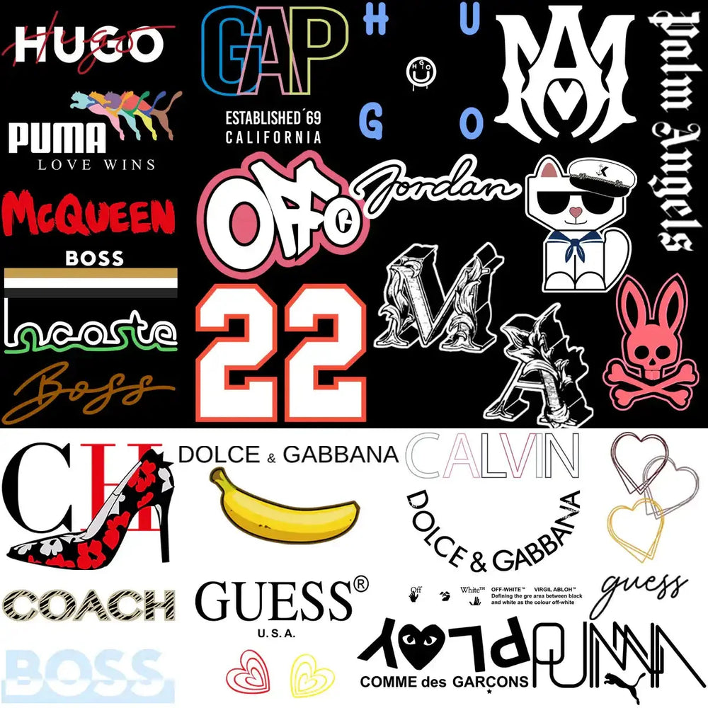 170 Popular Brand Mix Mega Streetwear Designs Bundle PNG