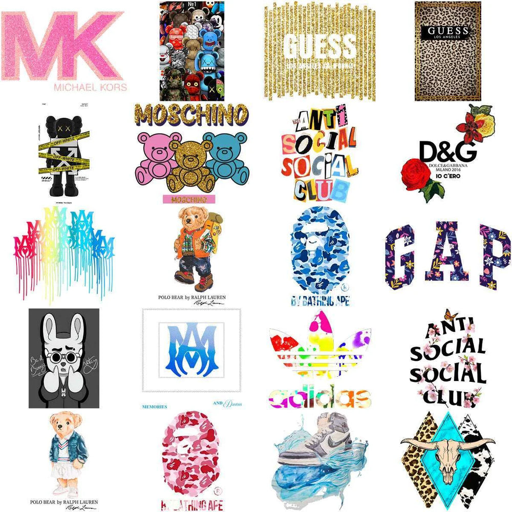 170 Popular Brand Mix Mega Streetwear Designs Bundle PNG