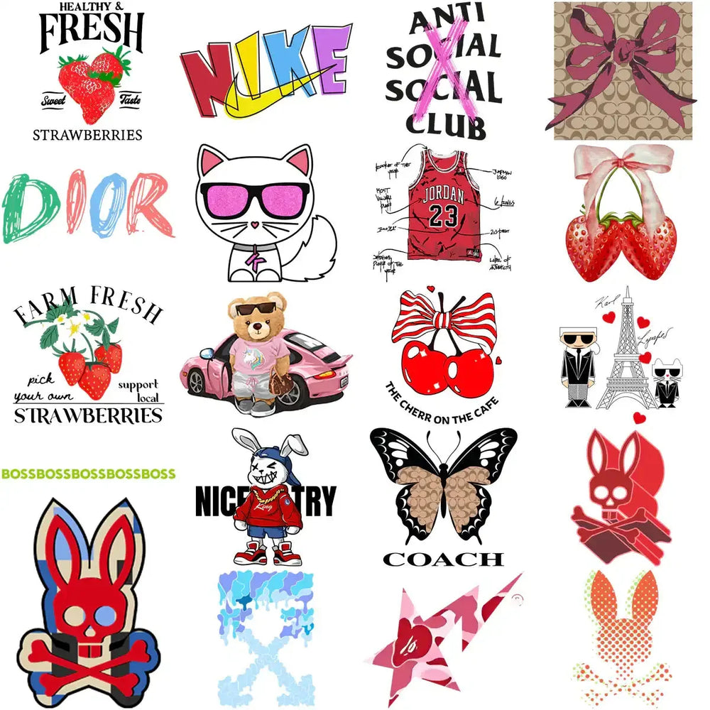170 Popular Brand Mix Mega Streetwear Designs Bundle PNG