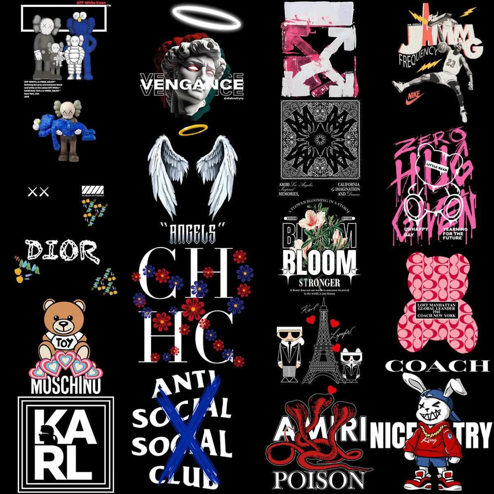170 Popular Brand Mix Mega Streetwear Designs Bundle PNG