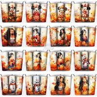 Load image into Gallery viewer, 172 Autumn Cartoon Halloween Tumbler Wrap Bundle Jpg
