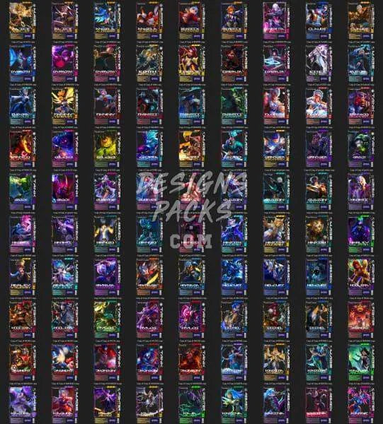 174 Mobile Legends Gaming Designs Bundle PNG