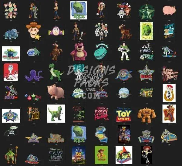 175 Cartoon Designs Bundle PNG