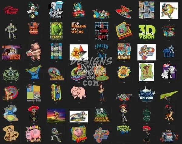 175 Cartoon Designs Bundle PNG