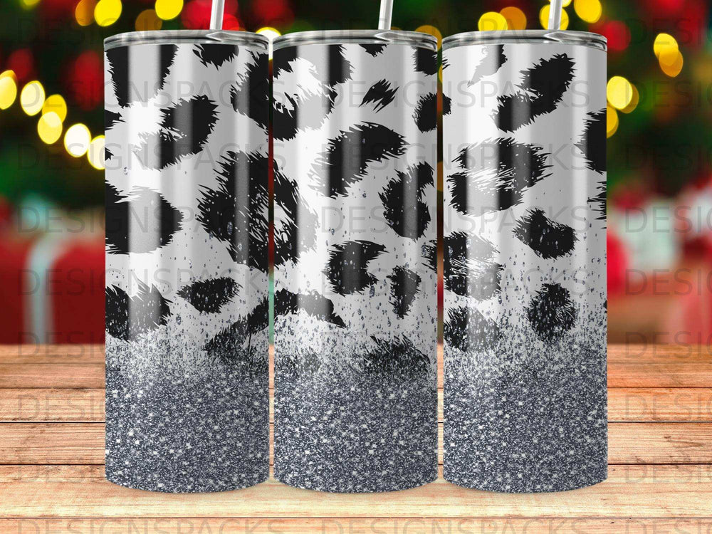 Leopard Print Black White Glitter Sparkle Product Type
