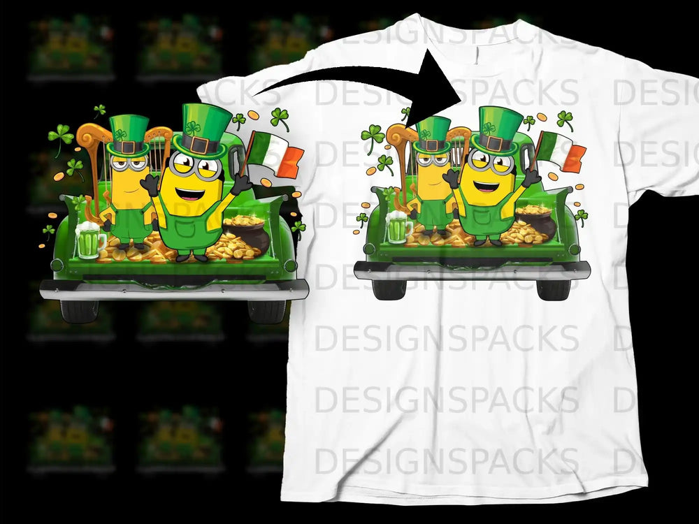 St Patricks Day Minion Leprechauns Gold Shamrocks Truck product type