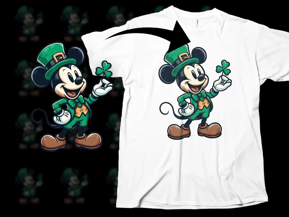St Patricks Day Mickey Mouse Shamrock Design product type