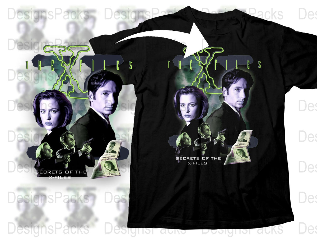 The X-Files Vintage T-Shirt, Classic Sci-Fi Series, Mulder and Scully Graphic Tee, Unisex Fan Apparel