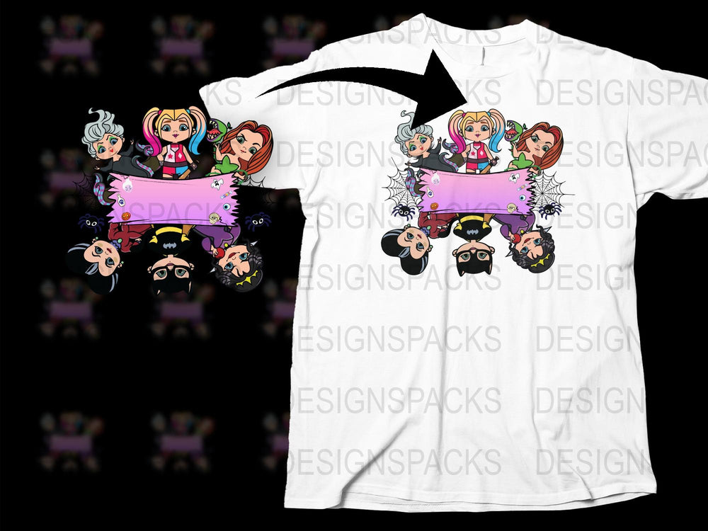 Cartoon Nurse Characters Fun Graphic T-Shirt, Colorful Medical Staff Design, Unisex Casual Wear
