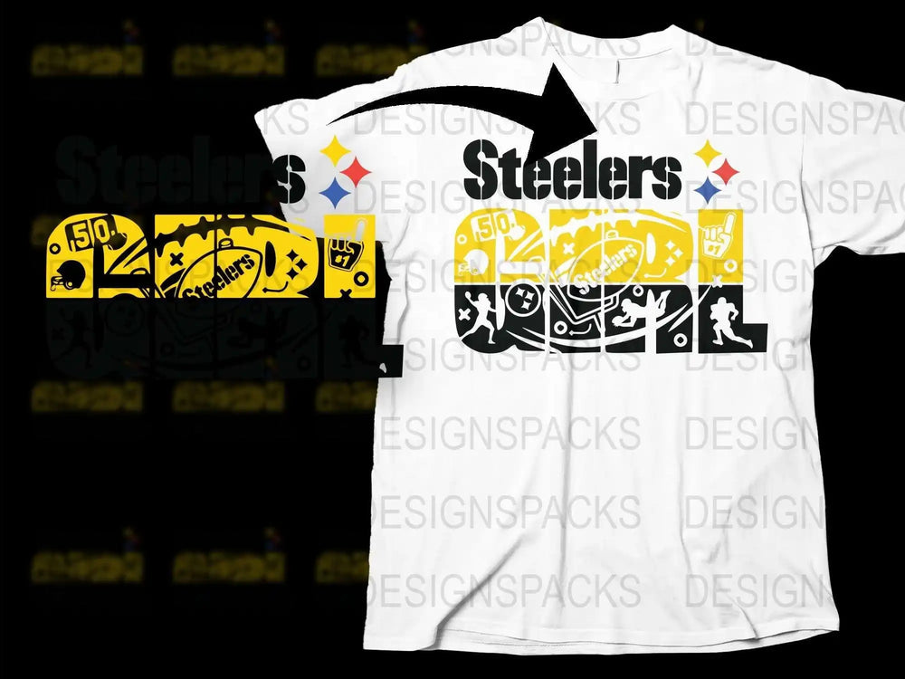 Pittsburgh Themed T-Shirt, Black and Yellow Graphic Tee, Urban Style Streetwear, Unisex Fashion Shirt